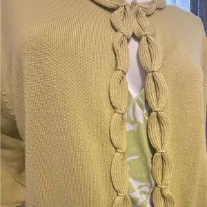 Lush Green Floral Wrap Blouse